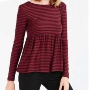 Urban Outfitters peplum long sleeve shirt